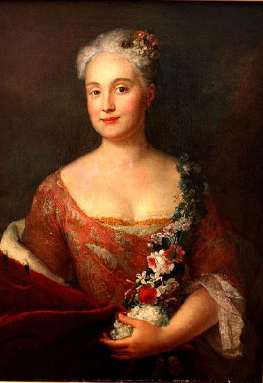 antoine pesne Friederike Markgrafin von Ansbach oil painting picture